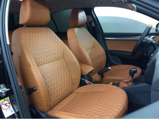 Каркасные авточехлы на Skoda Octavia A7 FL Каркасные авточехлы на Skoda Octavia A7 FL